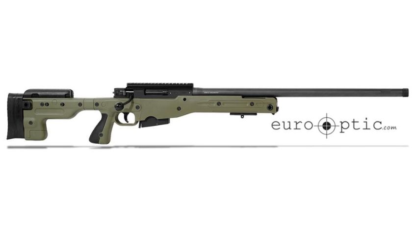 Accuracy International AT 6.5 Creedmoor 24″ Threaded Fixed Stock Sage Green Rifle ATR5624FIGR