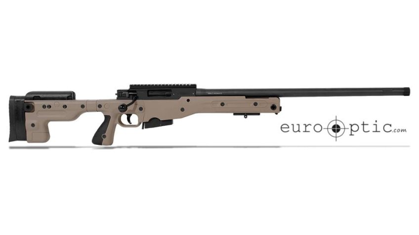 Accuracy International AT 6.5 Creedmoor 24″ Threaded Fixed Stock Pale Brown Rifle ATR5624FIPB