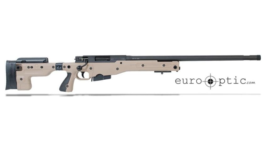 Accuracy International AT 6.5 Creedmoor 24″ Threaded Folding Stock Pale Brown Rifle ATR5624FOPB