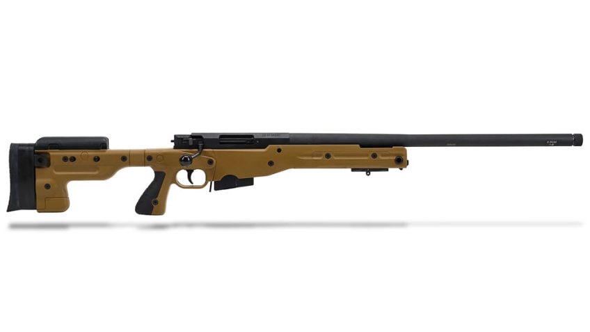 Accuracy International AT 6.5 Creedmoor 24″ 5/8″-24 Threaded Bbl Dark Earth Fixed Stock Rifle ATR6524FIDE