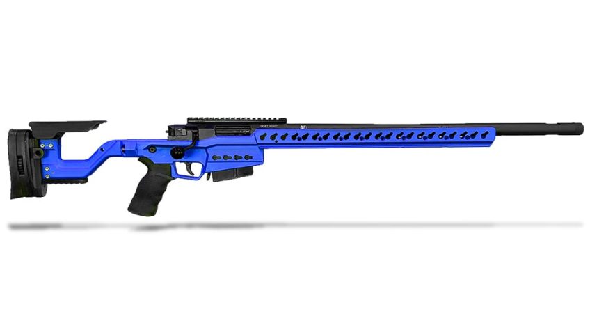 Accuracy International AT-X 6.5 Creedmoor NRA Blue 24″ 5/8″-24 Threaded Fixed Stock Rifle 29824B2-FI-65C-24