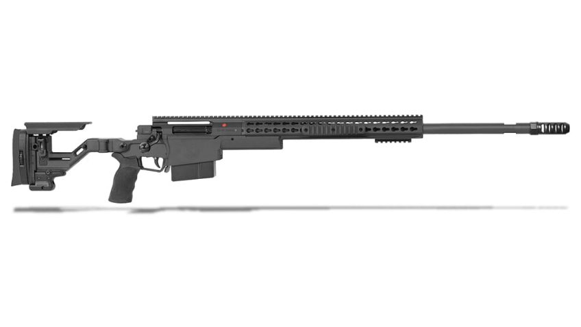 Accuracy International AXSR Folding Rifle .338 Norma Mag Black 27″ 3/4″-24 w/Brake  SR38N27MBL