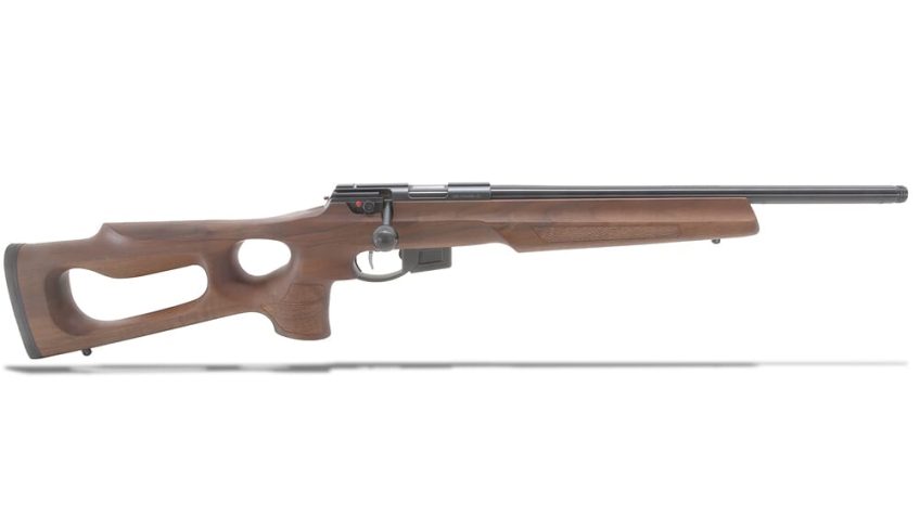 Anschutz 1761HB .22 LR 18″ G-28 LT Walnut Thumbhole Stock Rifle A015614