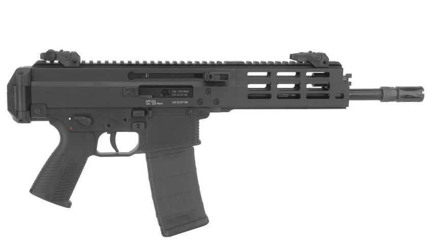 B&T APC223 PRO 5.56 NATO 10.5″ 1:7″ 1/2×28 Bbl Black Pistol BT-361657