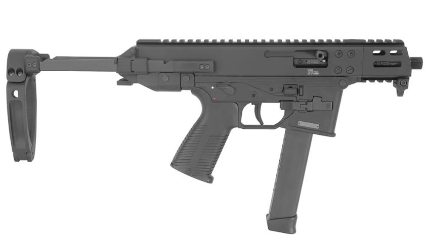 B&T GHM9 Gen II Compact 9mm 4.3″ Bbl 30rd Pistol w/Glock Lower Tailhook & Collapsing Brace BT-450008-G-WB