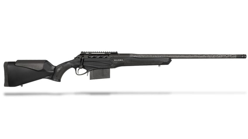 Cadex Defense CDX-R7 CRBN SA .300 WSM 24″ 1:10″ Carbon Fiber Bbl Black Rifle w/Hunting-Style MB CDXR7-CRBN-3SM-24-DI00-D3E1N-BLK