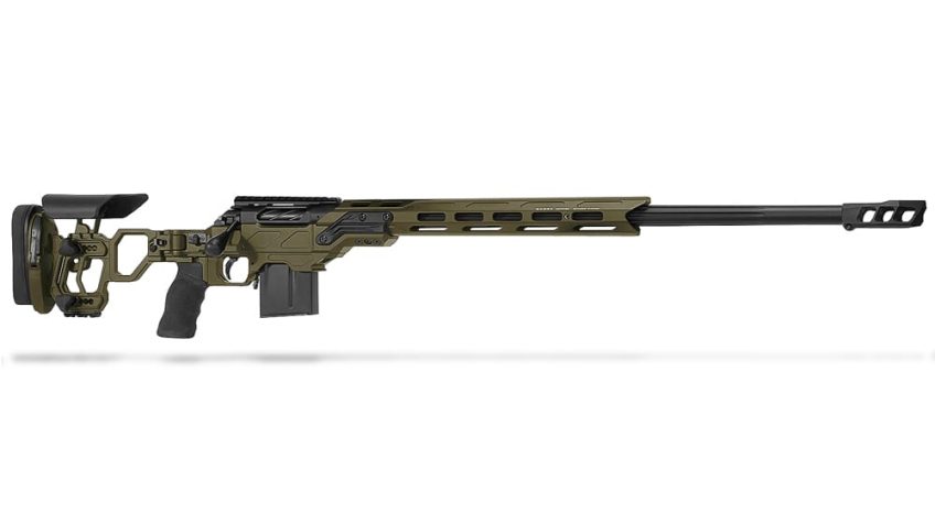 Cadex Defense CDX-R7 LCP (Lite Comp) SA 6.5 Creedmoor 24″ 1:8″ Bbl Skele-Stock Hybrid ODG/Blk Rifle w/MX1 MB CDXR7-LCP-6.5-24-BS20-D2B1N-HOD