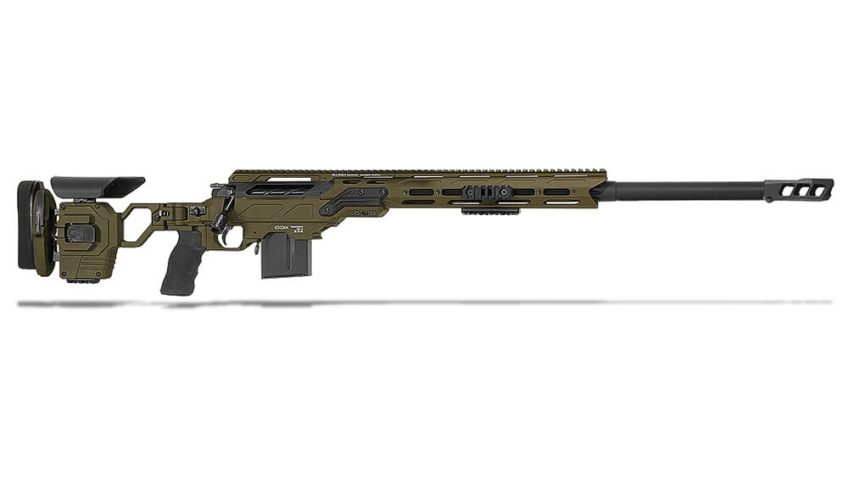 Cadex Defense CDX-33 LITE .338 Lapua Mag 27″ 1:9.5″ Bbl Hybrid ODG/Blk Rifle w/MX1 MB CDX33-LITE-338-27-BR30-D2D3N-HOD