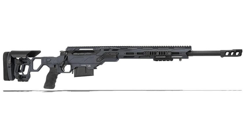 Cadex Defense CDX-30 TAC 6.5 Creedmoor 24″ 1:8″ Bbl Skele-Stock Hybrid Gry/Blk Rifle w/MX1 MB CDX30-TAC-6.5-24-BS20-D2B1N-HGB