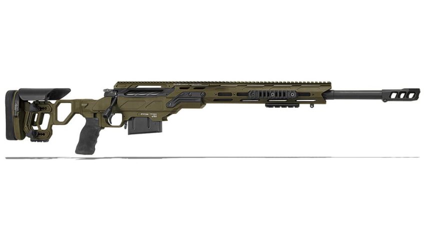 Cadex Defense CDX-30 TAC .308 Win 24″ 1:11.25″ Bbl Skele-Stock Hybrid ODG/Blk Rifle w/MX1 MB CDX30-TAC-308-24-BS20-D2F1N-HOD