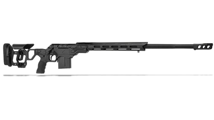 Cadex Defense CDX-R7 FCP (Field Comp) LA .300 Norma Mag 26″ 1:8″ Bbl Skele-Stock Black Rifle w/MX1 MB CDXR7-FCP-3NM-26-BS30-D2B1N-BLK