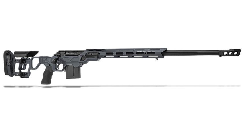 Cadex Defense CDX-R7 FCP (Field Comp) SA .308 Win 24″ 1:11.25″ Bbl Skele-Stock Hybrid Gry/Blk Rifle w/MX1 MB CDXR7-FCP-308-24-BS20-D2F1N-HGB