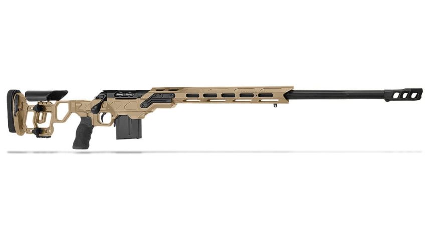 Cadex Defense CDX-R7 FCP (Field Comp) LA .338 Lapua Mag 27″ 1:9.5″ Bbl Skele-Stock Hybrid Tan/Blk Rifle w/MX1 MB CDXR7-FCP-338-27-BS30-D2D3N-HTB