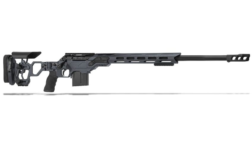 Cadex Defense CDX-R7 LCP (Lite Comp) SA 6.5 Creedmoor 24″ 1:8″ Bbl Skele-Stock Hybrid Gry/Blk Rifle w/MX1 MB CDXR7-LCP-6.5-24-BS20-D2B1N-HGB