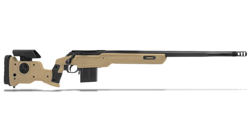 Cadex Defense CDX-R7 SHP SA 6.5 Creedmoor 24″ 1:8″ Bbl Integrated Stock Hybrid Tan/Blk Rifle w/MX2 ST MB CDXR7-SDOG-6.5-24-CI20-D1B1N-HTB