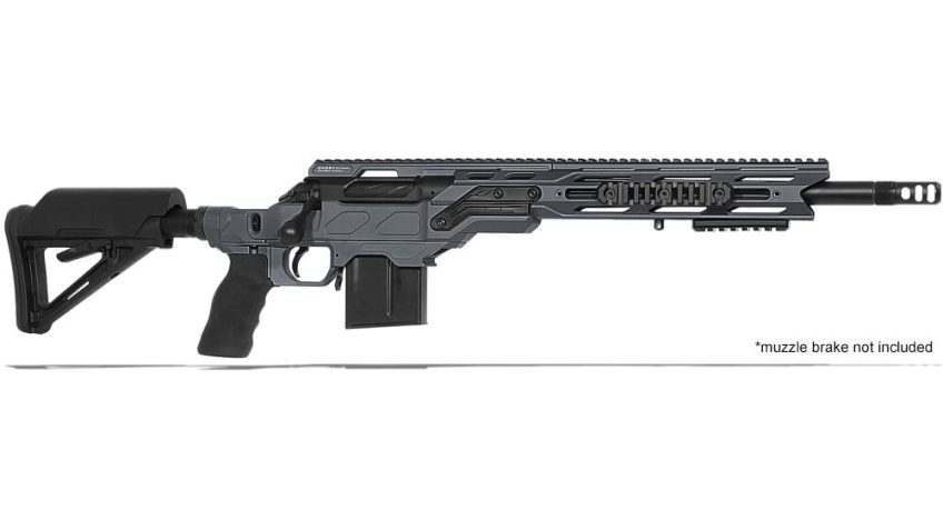 Cadex Defense CDX-R7 CPS (Takedown) SA 6.5 Creedmoor 16.5″ 1:10″ Bbl Hybrid Gry/Blk Rifle w/MX1 MB CDXR7-COPS-308-165-BR20-D2E1N-HGB