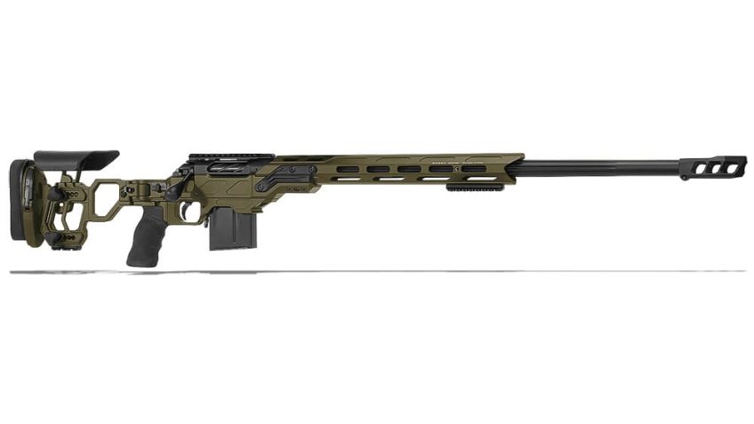 Cadex Defense CDX-R7 LCP (Lite Comp) LA .338 Lapua Mag 27″ 1:9.5″ Bbl Skele-Stock Hybrid ODG/Blk Rifle w/MX1 MB CDXR7-LCP-338-27-BS30-D2D3N-HOD