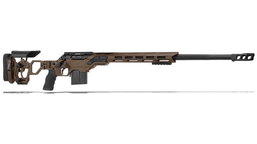 Cadex Defense CDX-R7 LCP (Lite Comp) LA .338 Lapua Mag 27″ 1:9.5″ Bbl Skele-Stock Hybrid SSV/Blk Rifle w/MX1 MB CDXR7-LCP-338-27-BS30-D2D3N-HSB