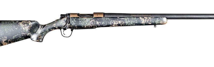 Christensen Arms Ridgeline FFT Burnt Bronze 7mm PRC 22″ 1:8″ Carbon Fiber Bbl Carbon w/Green & Tan Rifle 801-06322-00