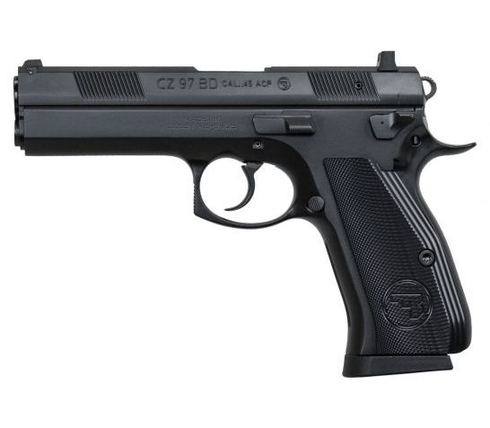 CZ 01416 CZ 97 BD 45 ACP 4.65" 10+1 Black Black Steel Slide Black Aluminum Grip