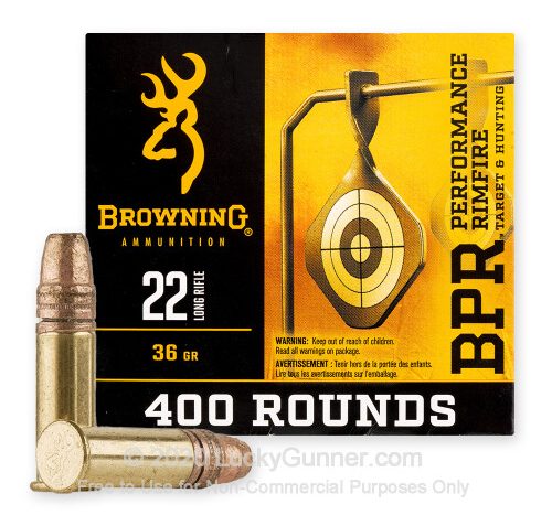 22 LR – 36 Grain CPHP – Browning – 400 Rounds