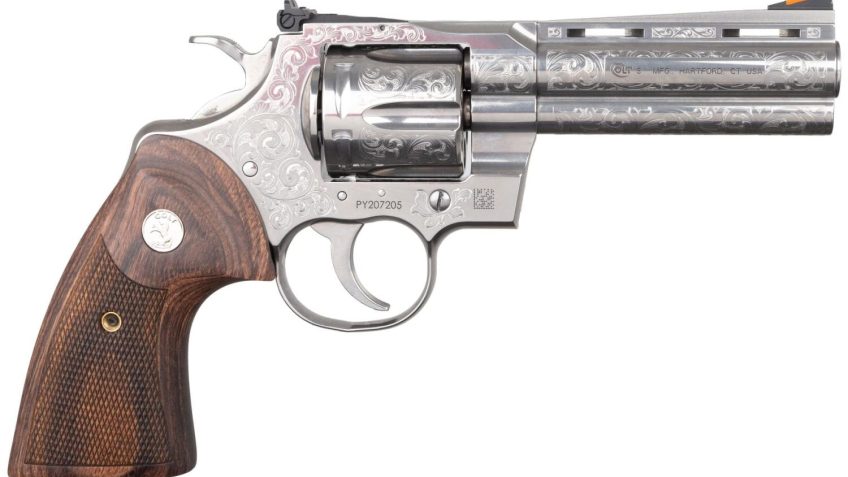 New (2020) Colt Python Engraved 357 Mag 4″ Barrel 6 Shot