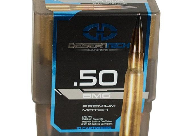 Desert Tech DTM .50 BMG 750gr Match Ammunition Case 100rds DTM-500750-CS