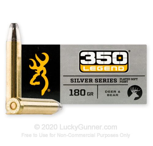 350 Legend – 180 Grain SP – Browning Silver Series – 20 Rounds