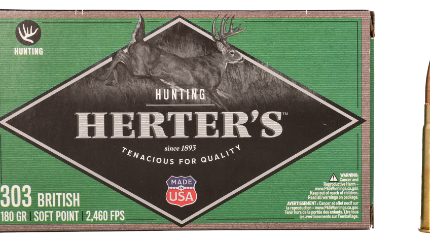 Herter’s .303 British 180 Grain Soft Point Centerfire Rifle Ammo