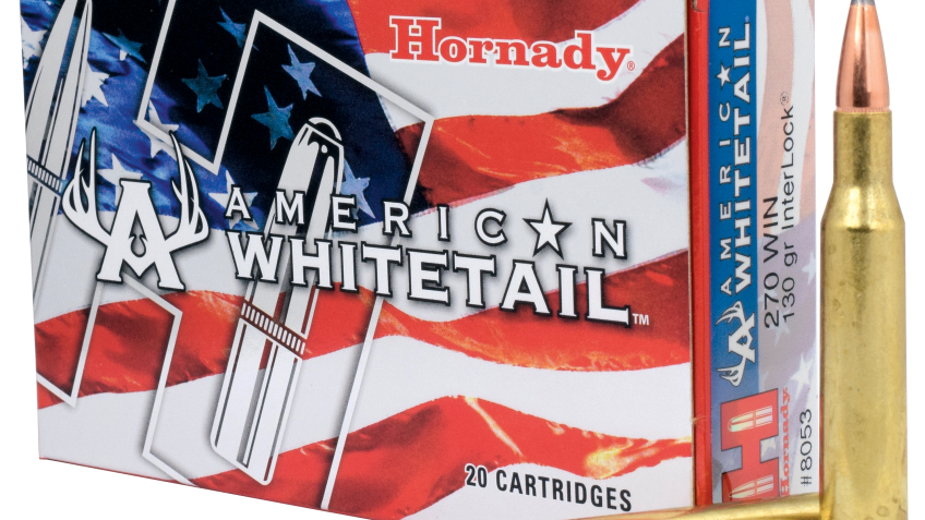 Hornady American Whitetail .270 Winchester 130 Grain Centerfire Rifle Ammo