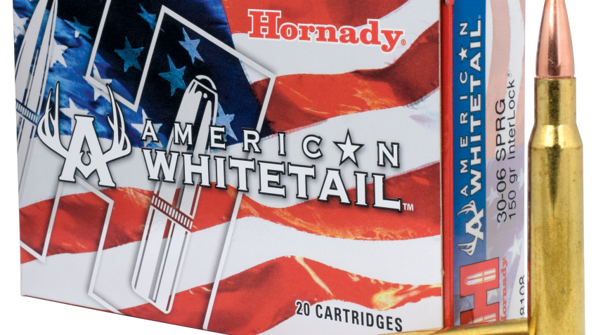 Hornady American Whitetail .30-06 Springfield 150 Grain Centerfire Rifle Ammo