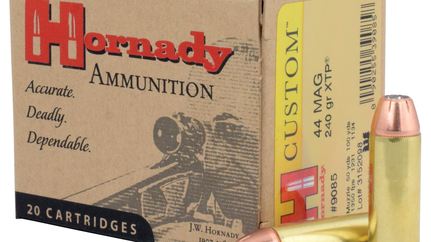 Hornady Custom .44 Rem Mag 240 Grain JHP Pistol Ammo