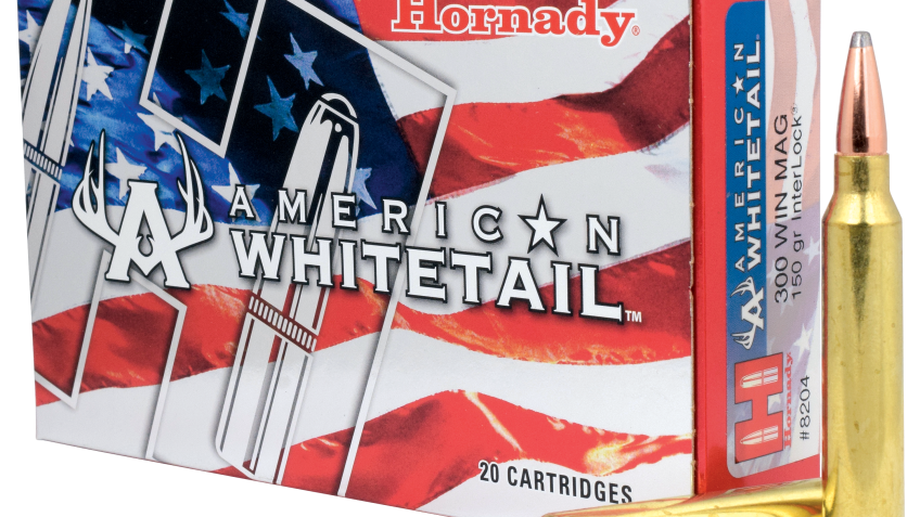 Hornady American Whitetail .300 Winchester Magnum 150 Grain Centerfire Rifle Ammo