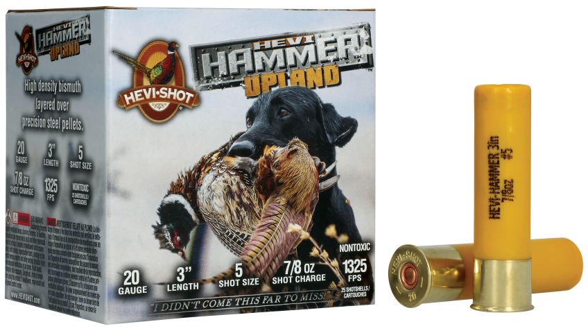 Hevi-Shot HEVI-Hammer Upland Shotgun Shells – 20 Gauge – #5 – 3” – 250 Rounds