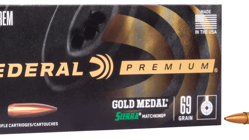 Federal Premium .223 Remington 69 Grain Gold Medal Sierra Matchking BTHP Centerfire Ammo