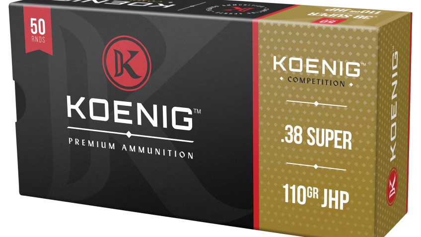 Koenig Competition Handgun Ammo – .38 Super