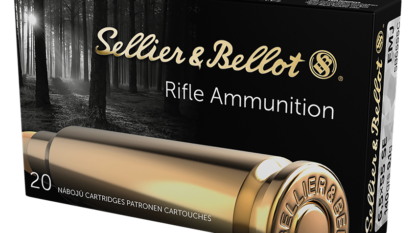 Sellier & Bellot Centerfire Rifle Ammo – 6.5 X 55 Swedish –         140 Grain – 20 Rounds – FMJ