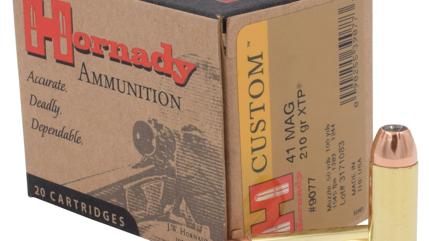 Hornady Custom .41 Remington Magnum 210 Grain Pistol Ammo