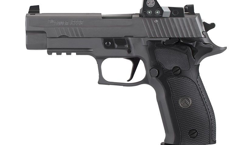 Sig Sauer P229 Legion SAO RXP Semi-Auto Pistol with Romeo 1 Pro Optic – 9mm – Black High Checkered G-10