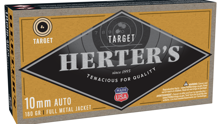 Herter’s Target Handgun Ammo – 10mm – 180 Grain