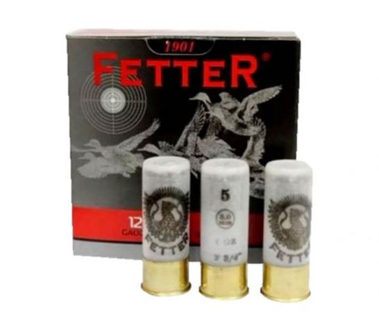 Fetter 12 Gauge 5 Shot 2.75in Centerfire Shotgun Ammo, 25 Rounds, FT123220