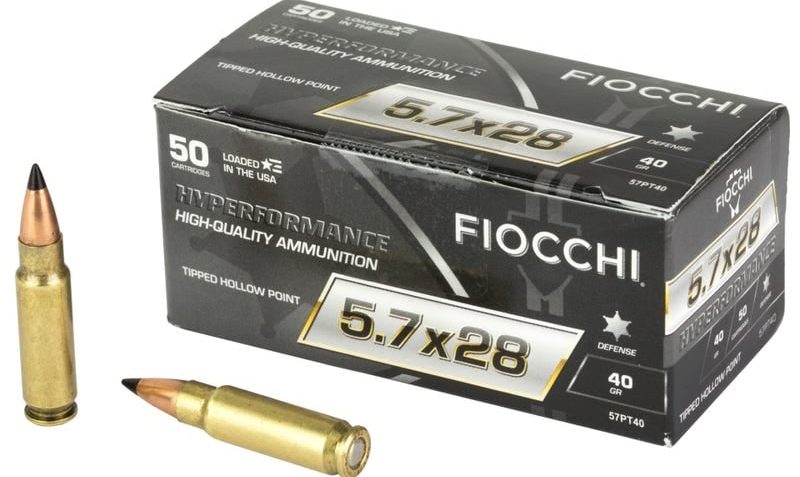 5.7x28mm – 40 Grain Polymer Tip – Fiocchi – 500 Rounds