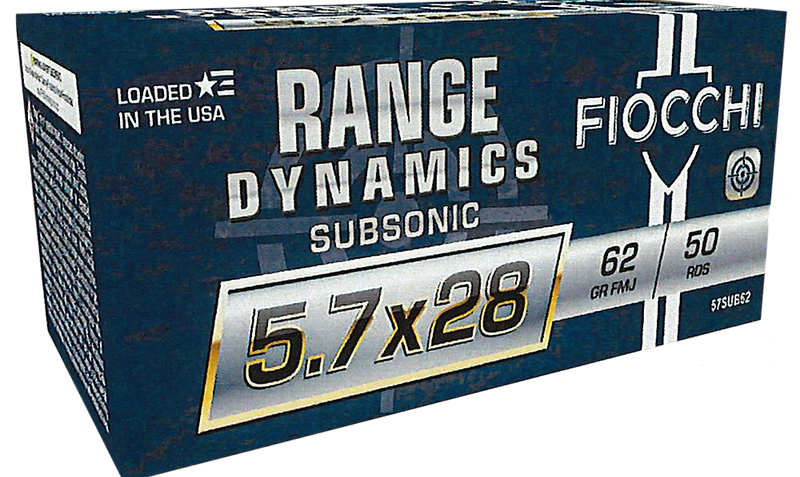 Fiocchi Range Dynamics Brass 5.7 X 28 62-Grain 50-Rounds FMJ