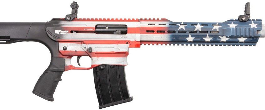 GForce Arms GF25 12 Ga, 18.5" Barrel 3" Chamber, USA Flag, 5rd