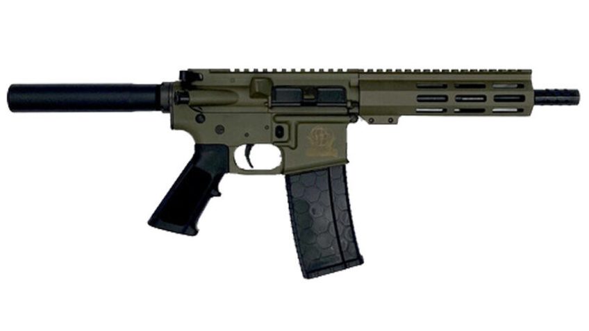 GLFA  Gl-15 Pistol, .223 Wylde, 7.5" Heavy Barrel, OD Green Finish, 30rd