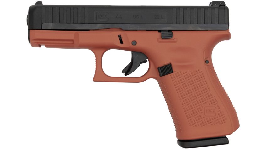 Glock 44 22 Long Rifle 4in Black/Copper Suede Cerakote Pistol – 10+1 Rounds