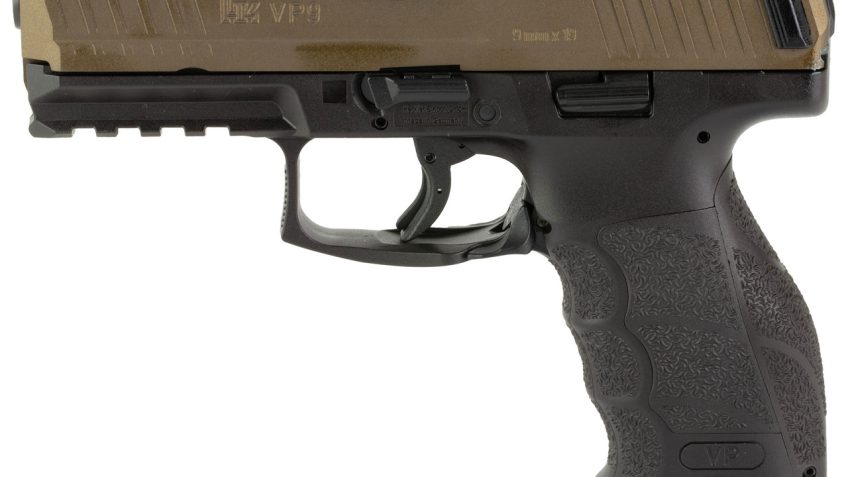 HK VP9 9mm, 4.09" Barrel, Polymer Frame, Midnight Bronze, Night Sights, 17rd