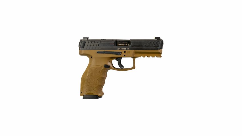 H&K VP9-B, 9mm, 4.09" Barrel, Optics Ready, FDE Frame, 2 Mags, 17rd