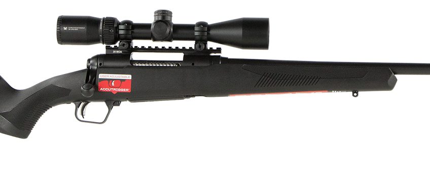 Savage Arms 110 Apex Hunter XP Bolt-Action Rifle – .223 Remington – Matte Black – Black Synthetic