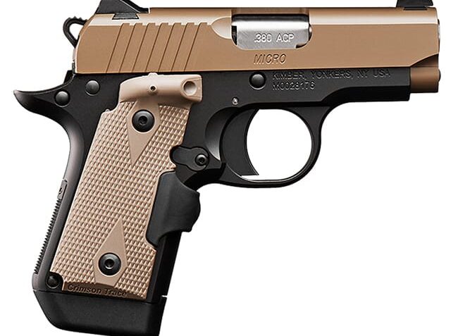 Kimber Micro Desert Tan (LG)(NS) .380 ACP Pistol 3300209